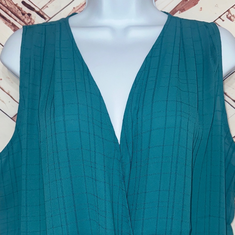 Nwt Maurices Teal Sleeveless Blouse - Picture 2 of 6